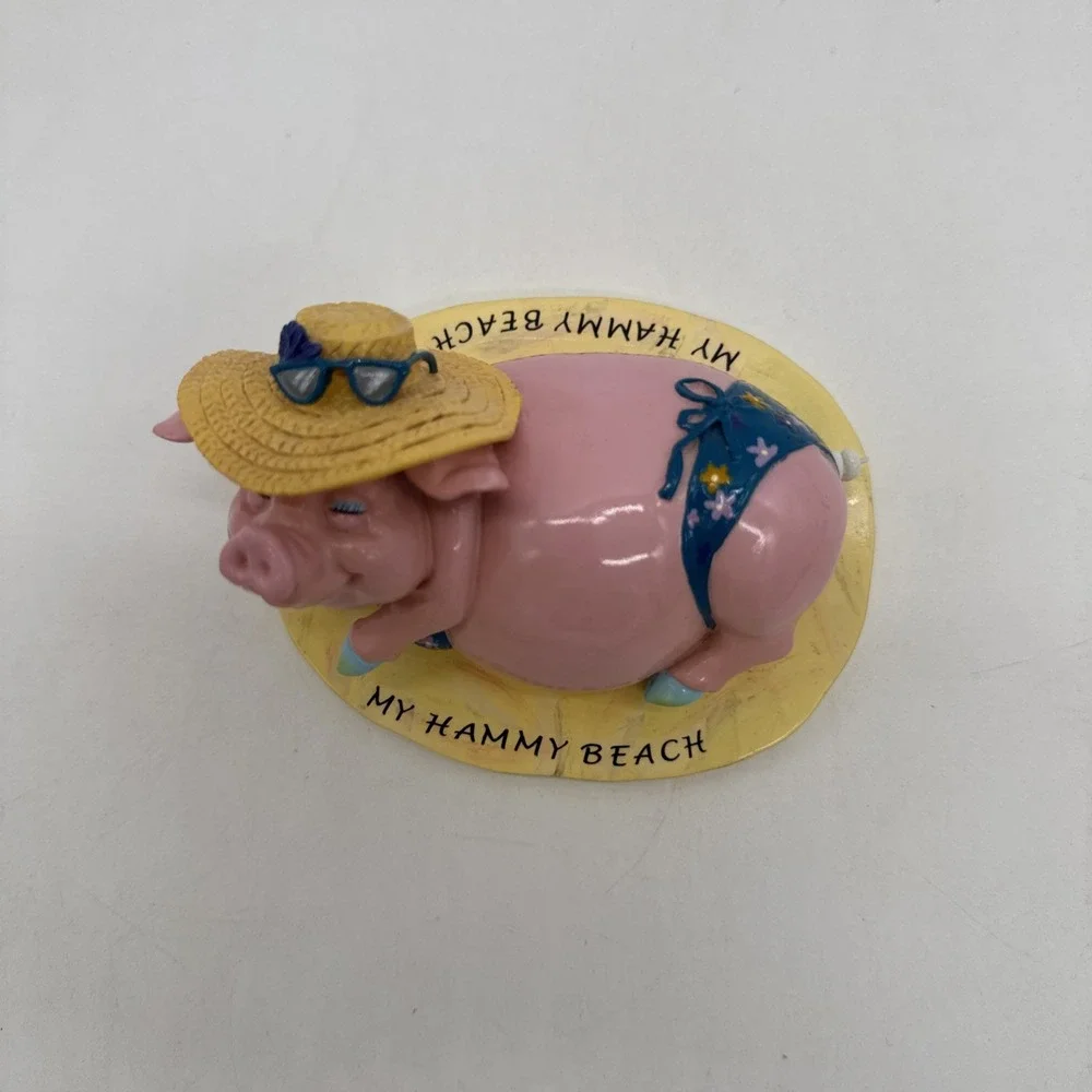 Pig Invasion Sassy Pig My Hammy Beach Sculpture Figure
